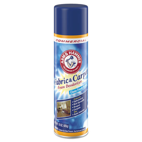 244760 Arm & Hammerâ„¢ Fabric and Carpet Foam Deodorizer, Fresh Scent, 15 oz Aerosol Spray, 8/Carton - Image 1