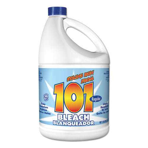 623737 101 Regular Cleaning Low Strength Bleach, 1 gal Bottle, 6/Carton - Image 1