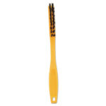 Rubbermaid® Commercial Synthetic-Fill Tile and Grout Brush, Black Plastic Bristles, 2.5" Brush, 8.5" Yellow Plastic Handle