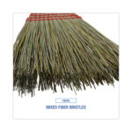 Boardwalk® Maid Broom, Plastic Bristles, 54" Overall Length, Dozen - Image 2