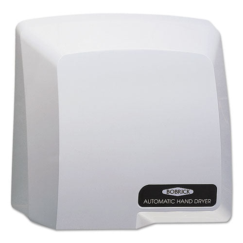 image_6f9daeb8-96ad-49e3-aa67-78e48f0d5d9d Bobrick Compact Automatic Hand Dryer, 115 V, 10.18 x 5.18 x 10.93, Gray - Image 1