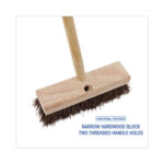 Boardwalk® Deck Brush Head, 2" Brown Palmyra Bristles, 10" Brush - Image 2